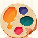 Icona di una tavolozza di colori, rappresenta la scelta dello stile.